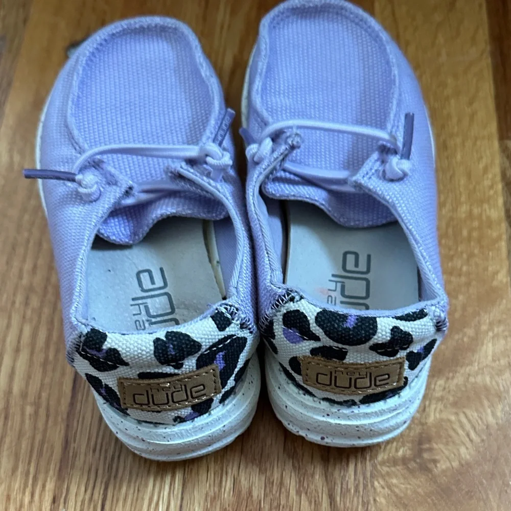 Hey Dude toddler girl Light Purple Slip-On Shoes - Picture 2 of 4